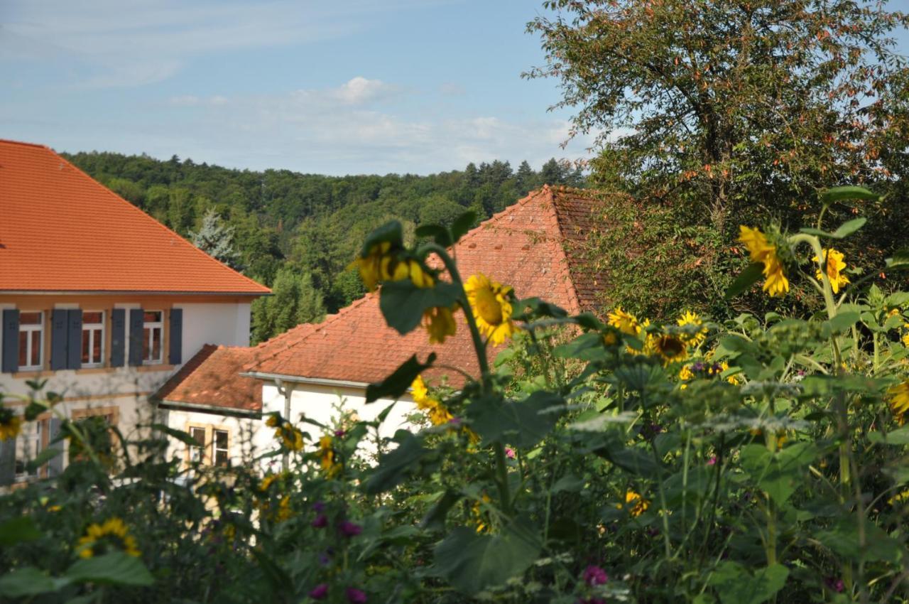 Ferienwohnung Altes Pfarrhaus Bargen Bagian luar foto
